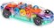 Light Up Transparent Car Kids 8” Battery Operated Toy Car for Boys & Girls, Mechanical Bump and Go Toy Car with Colorful Moving Gears, LED Light Effects, Plays Music
